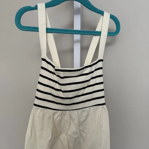 Hannah ANDERSSON Sleeveless Striped Crossback Dress with Pockets size 10 140cm - Picture 4 of 6